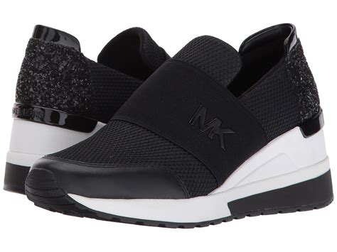 michael michael kors felix trainer sneakers black|Michael Kors felix nylon.